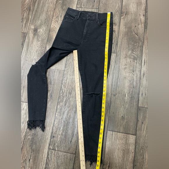 MOTHER THE SWOONER DAGGER ANKLE FRAY JEANS BAA BAA BLACK SHEEP sz‎ 28 - Picture 6 of 14